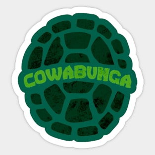 cowabunga turtle shell Sticker